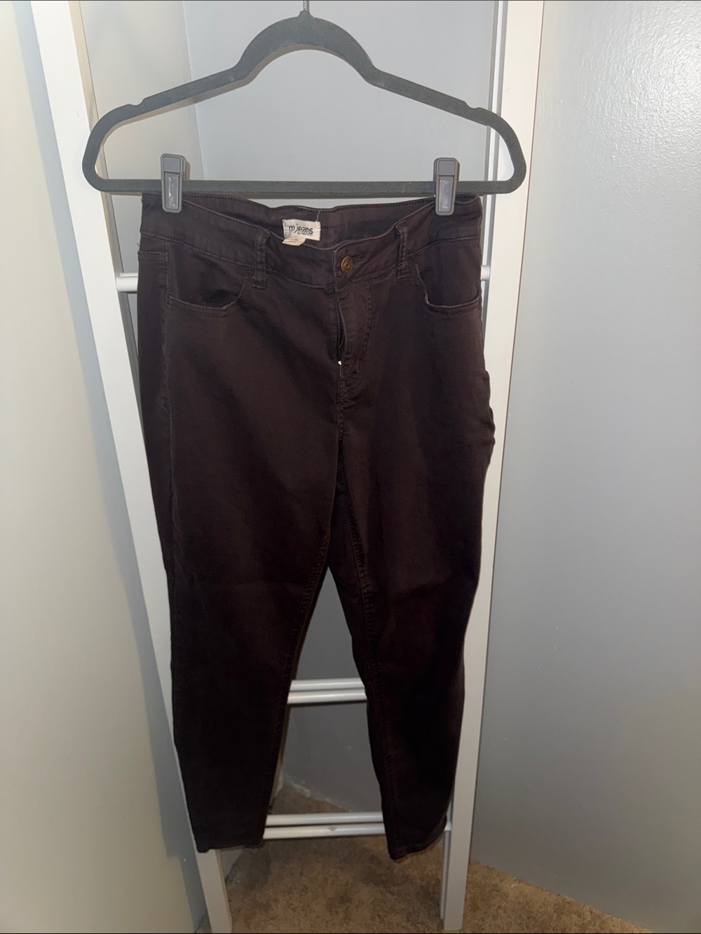 Maurices Women's Skinny Jeans in Dark Purple